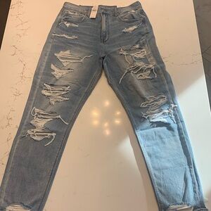 American Eagle Mom Jeans Super Destroy - Never Worn with Tags!